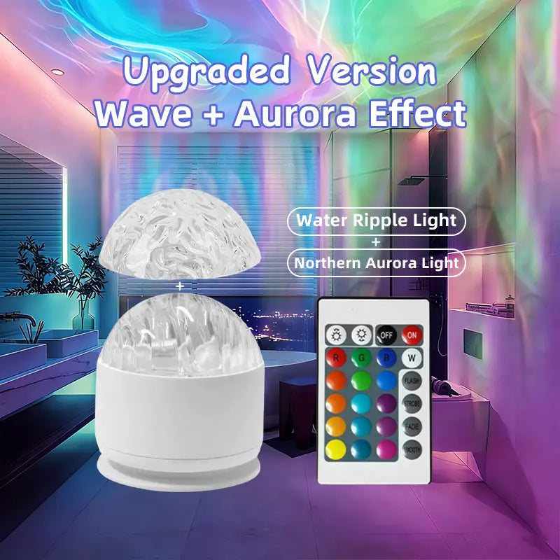 Ocean Wave & 3D Water Ripple Projector Light 16-Colors