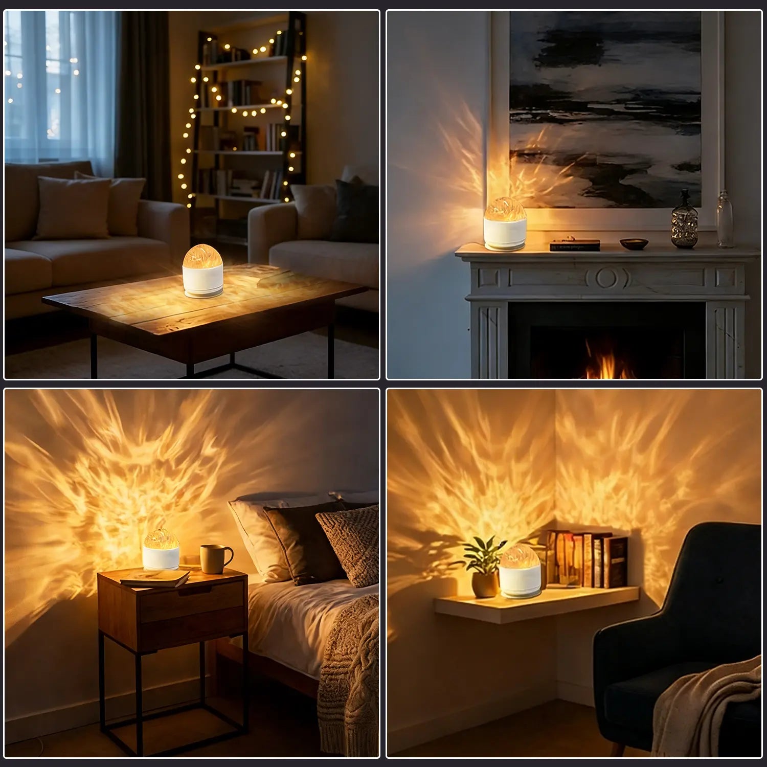 Ocean Wave & 3D Water Ripple Projector Light 16-Colors 
