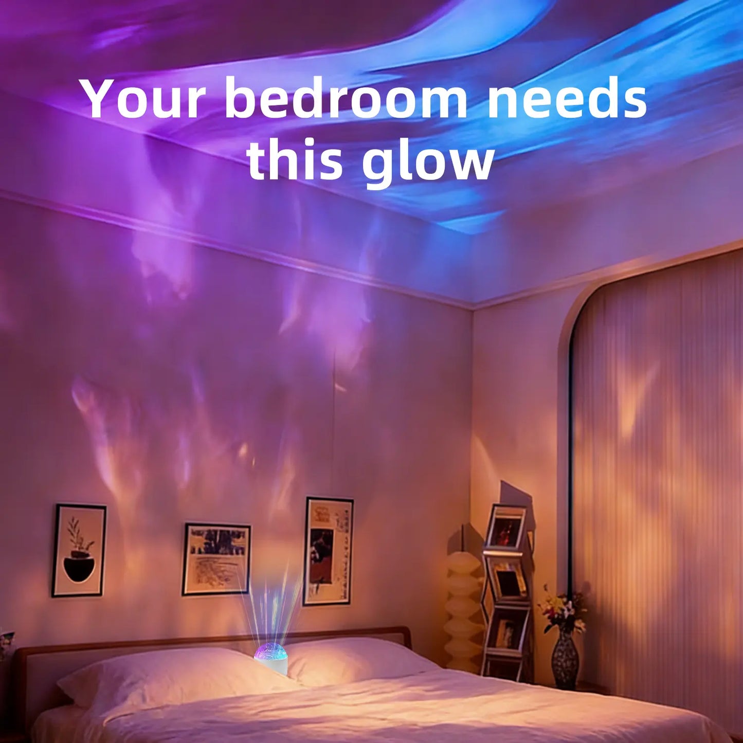 Ocean Wave & 3D Water Ripple Projector Light 16-Colors 