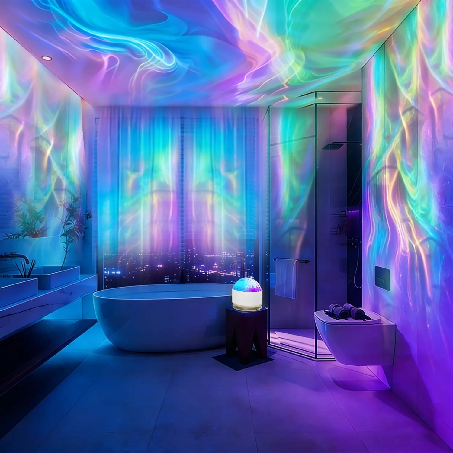 Ocean Wave & 3D Water Ripple Projector Light 16-Colors 